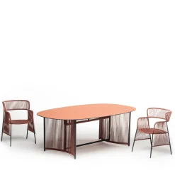 Chairs & More Outdoor Chairs & Stools<Altana SP Gray & Pink Chair by Antonio De Marco