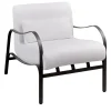 Officina Ciani Outdoor Armchairs<Amalfi White and Gray Armchair by Studio 63 in Stainless Steel