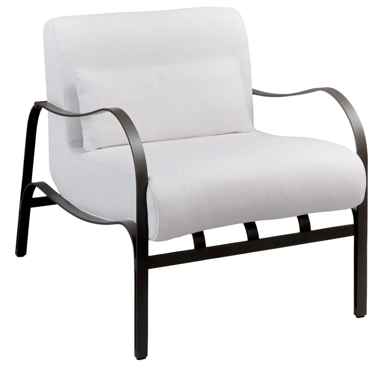 Officina Ciani Outdoor Armchairs<Amalfi White and Gray Armchair by Studio 63 in Stainless Steel