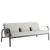 Officina Ciani Outdoor Sofas & Benches<Amalfi White and Gray Sofa by Studio 63 in Stainless Steel