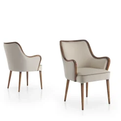 Morello Gianpaolo Armchairs<Amanda Off-White Armchair