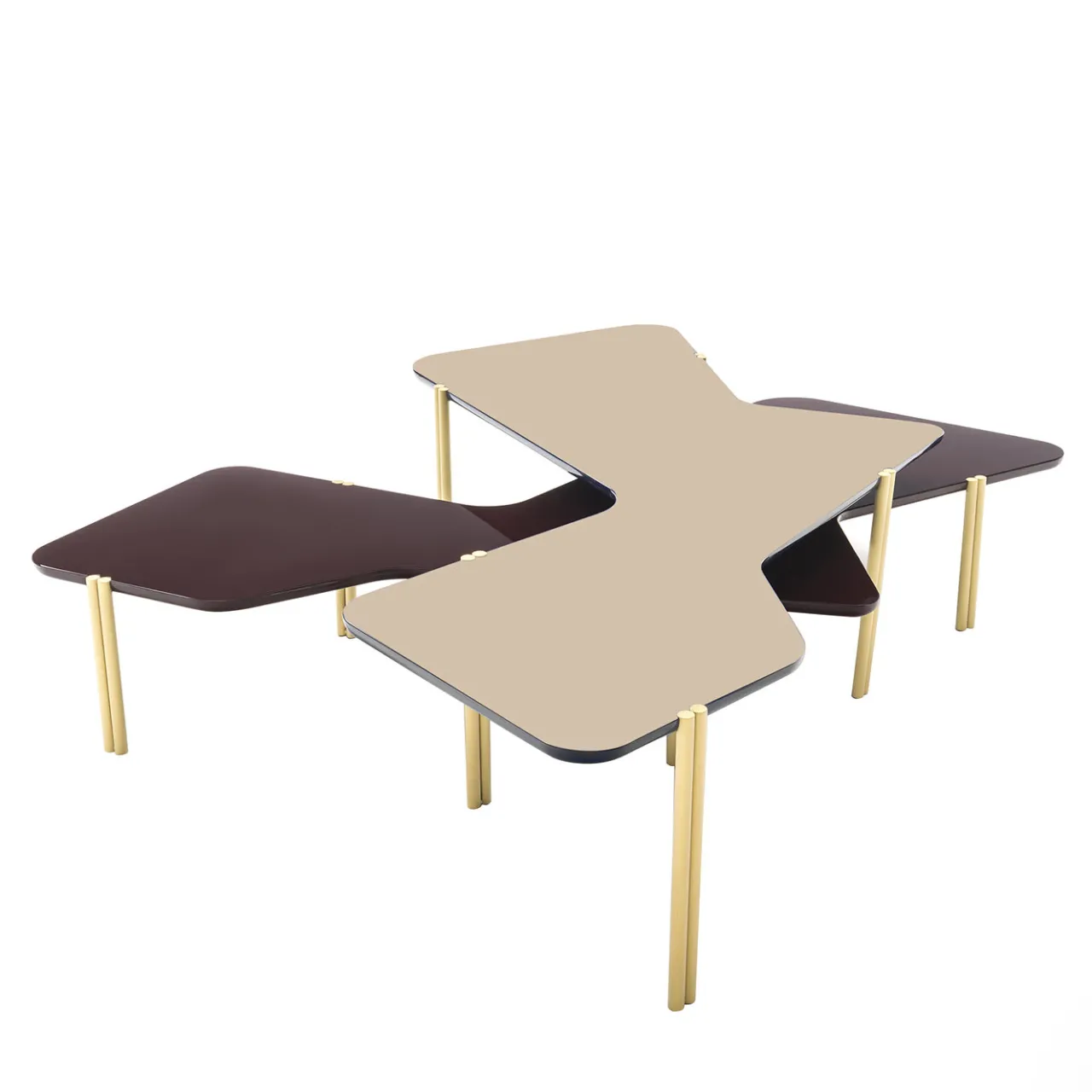 Durame Nesting Tables<Amaranth and Pink Jean Stackable Tables