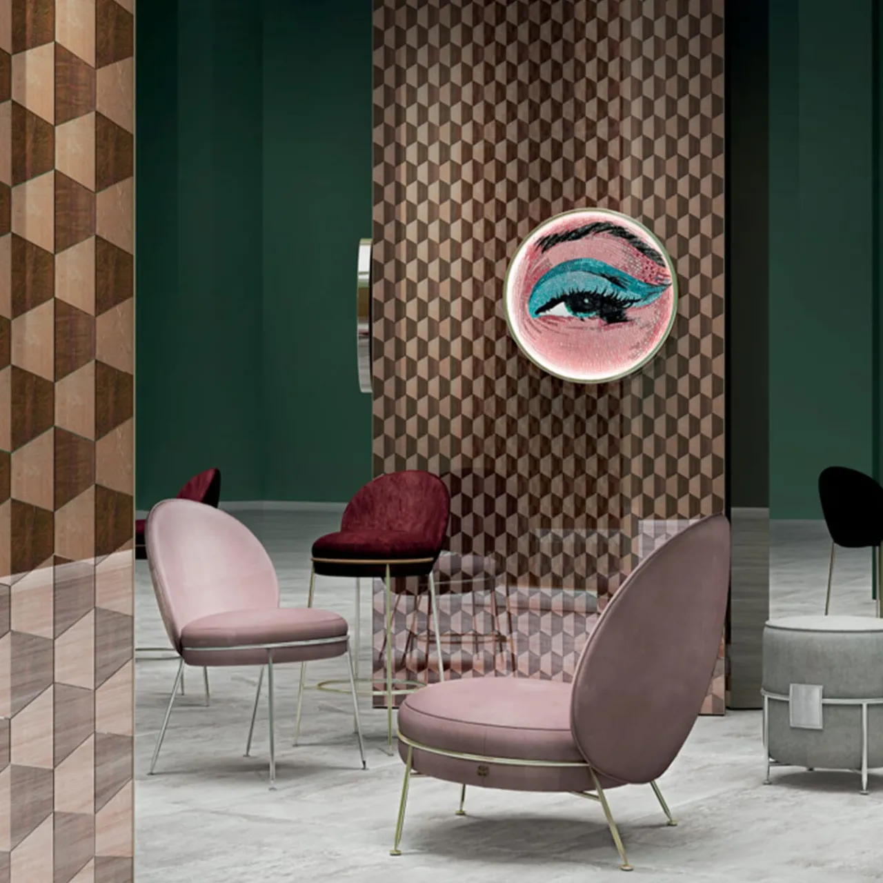 Sicis Ottomans & Poufs<Amaretto High Pouf