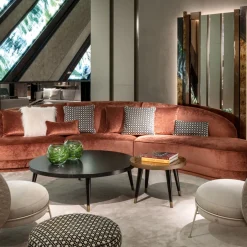 Sicis Ottomans & Poufs<Amaretto Low Pouf