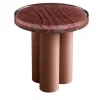 Chiara Provasi Side Tables<Amber Round Antiqued-Pink Metal & Resin Coffee Table