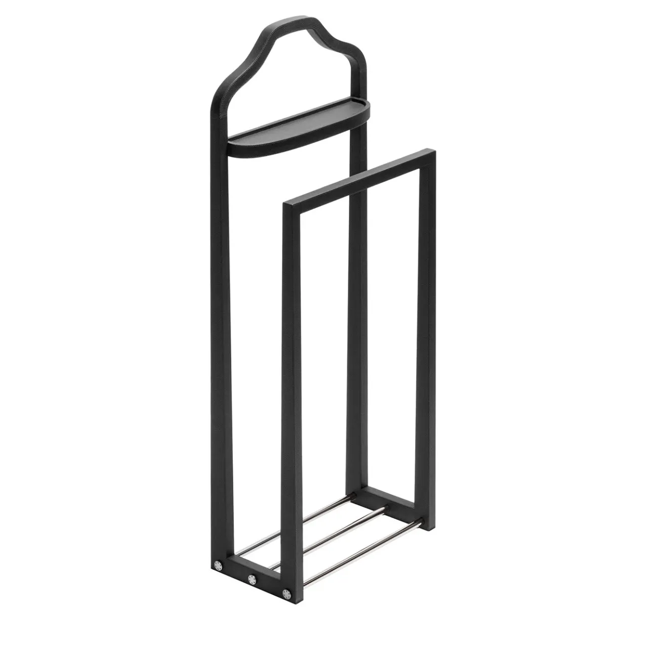 Giobagnara Coat Stands<Amedeo Black Leather Valet