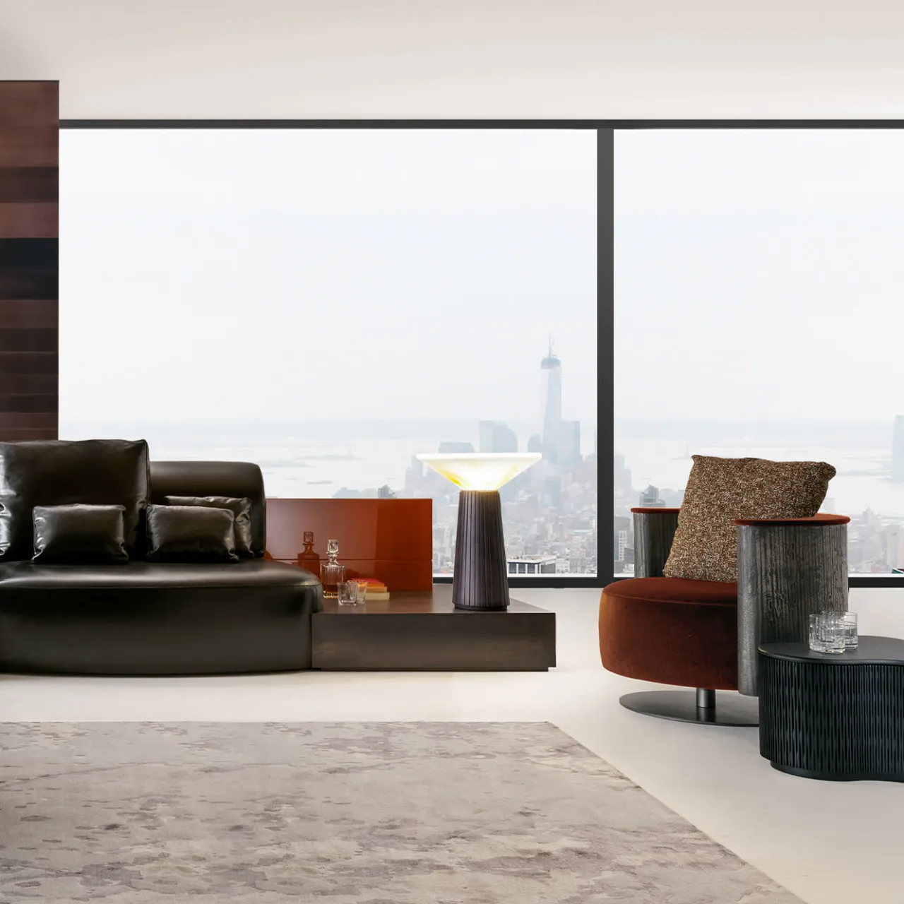 Laura Meroni Armchairs<Amelie Orange Leather Armchair