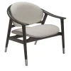 Visionnaire Lounge Chairs<Amerigo Dehors White Fabric And Solid Ash Wood Legs Lounge Chair