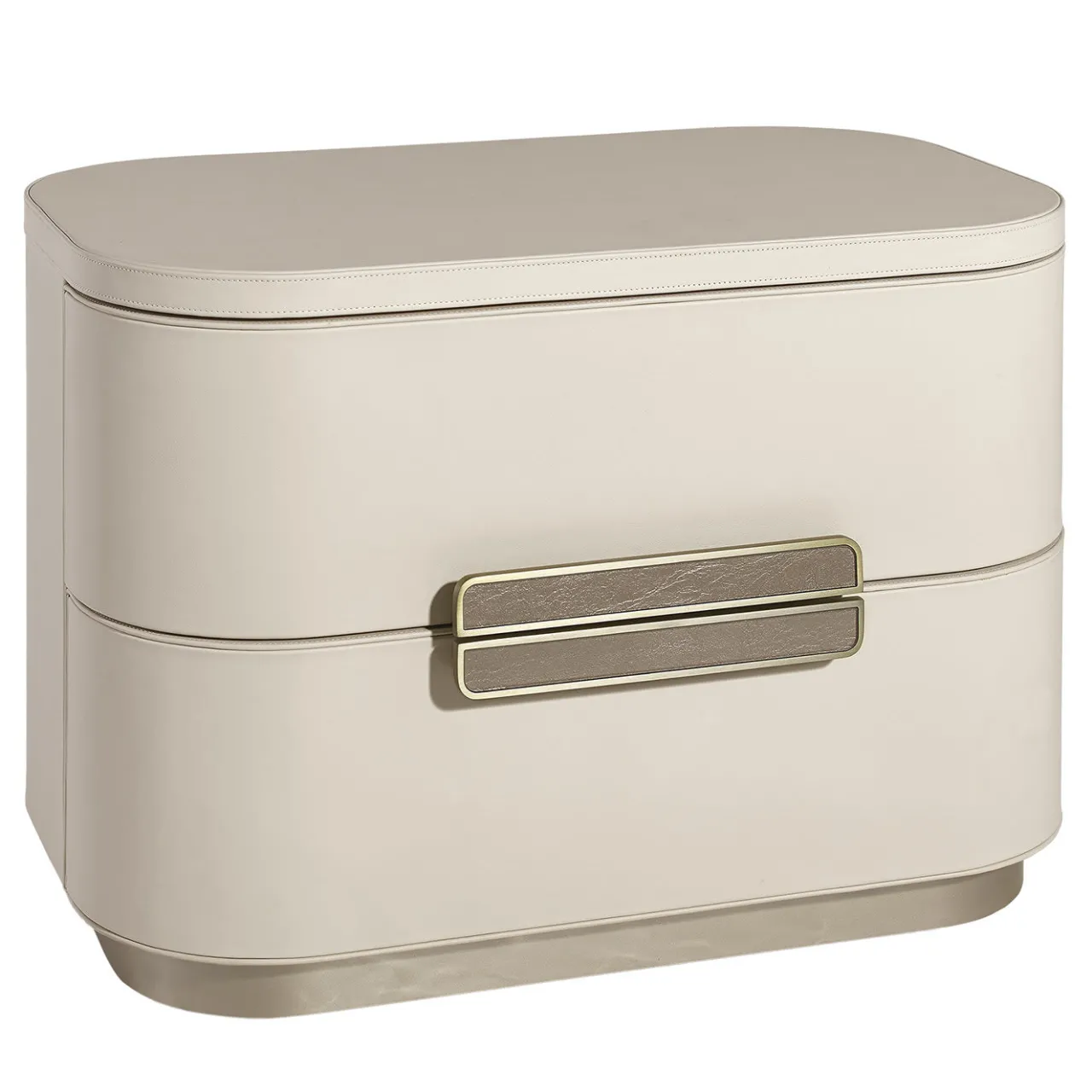 Sicis Nightstands<Amidele Beige Leather Nightstand
