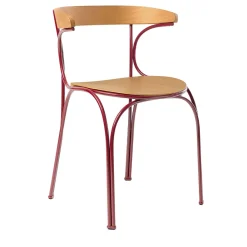 Gebrüder Thonet Vienna GmbH (GTV) – Wiener GTV Design Outdoor Chairs & Stools<Ample Red Outdoor Chair by Nichetto Studio