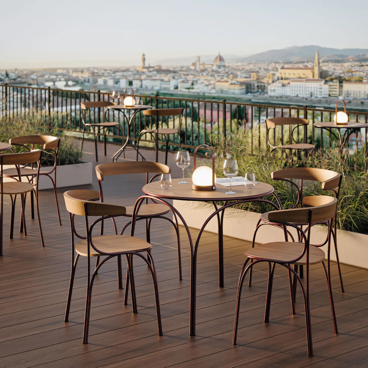 Gebrüder Thonet Vienna GmbH (GTV) – Wiener GTV Design Outdoor Chairs & Stools<Ample Red Outdoor Chair by Nichetto Studio