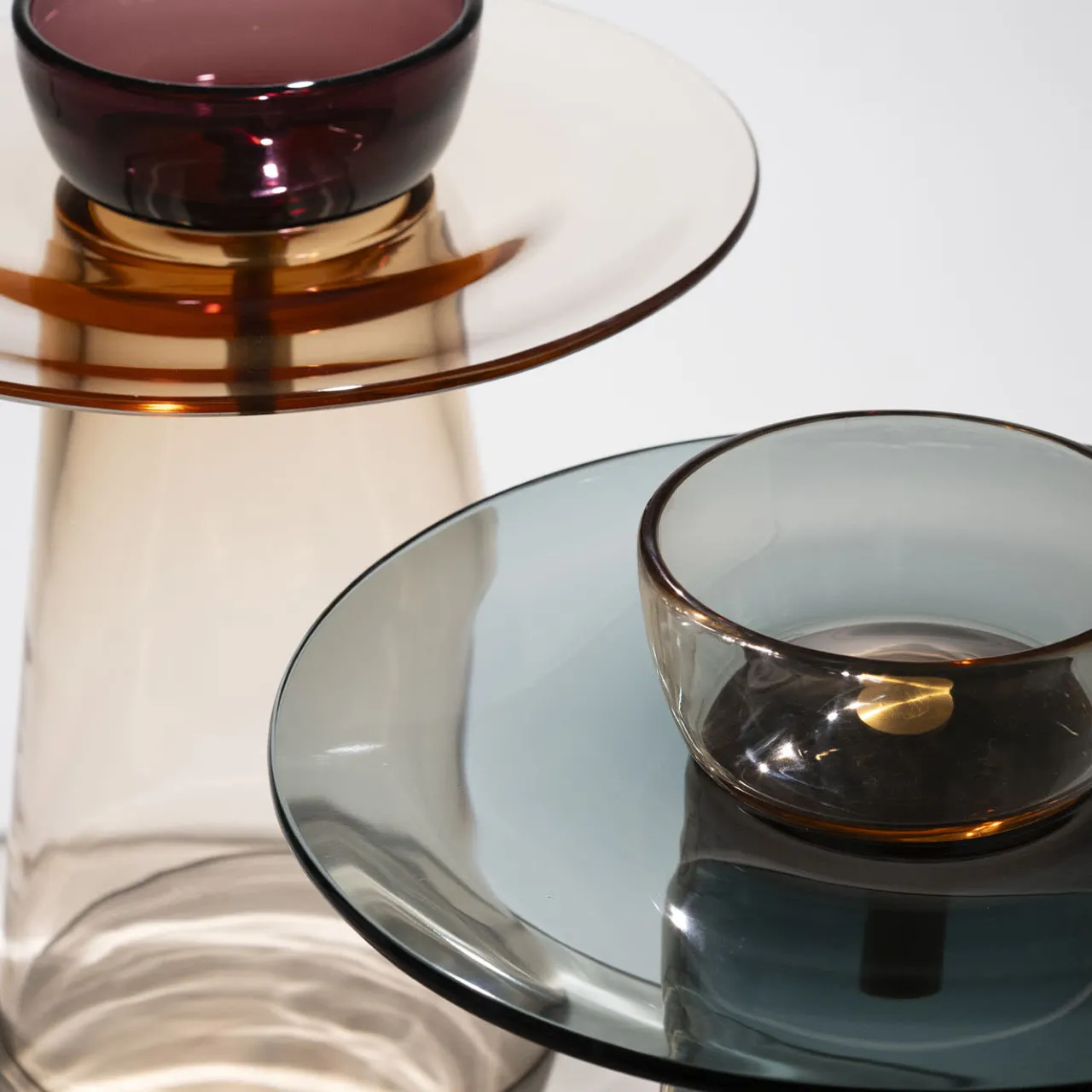 Purho Side Tables<Angel Mid-Low Rosé and Amethyst Side Table