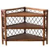 Molto Collectibles Bookcases<Angular Wicker & Bamboo Etagère