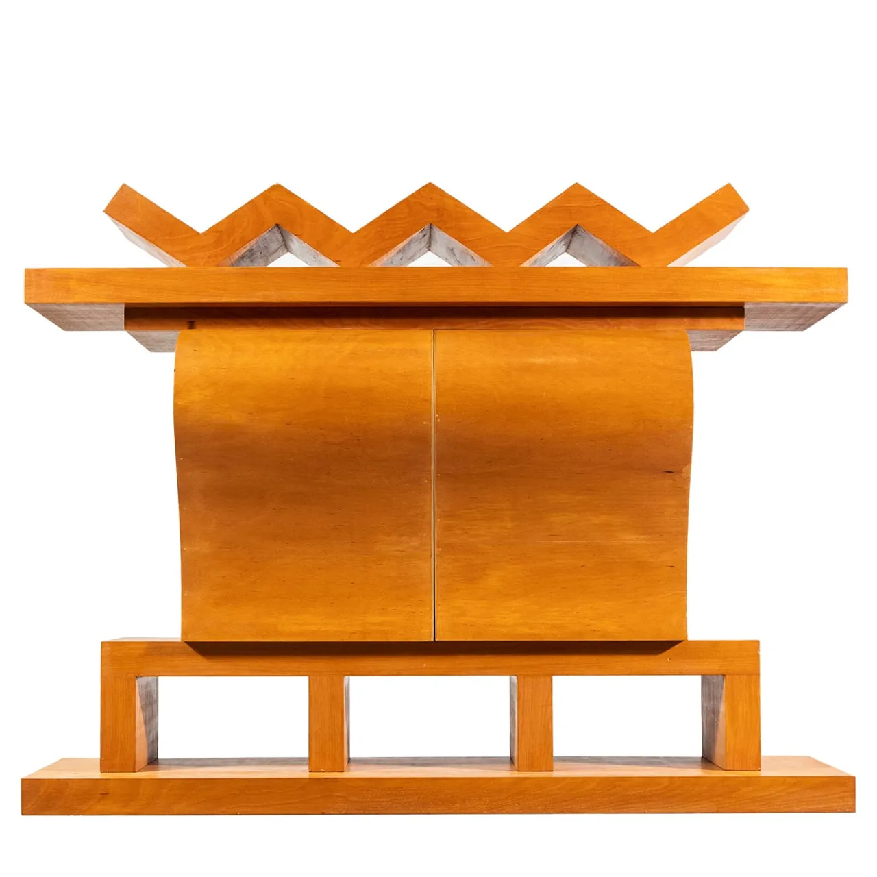 Paolo Pallucco Cabinets<Annalou E La Fata Verde Orange Oak Cabinet