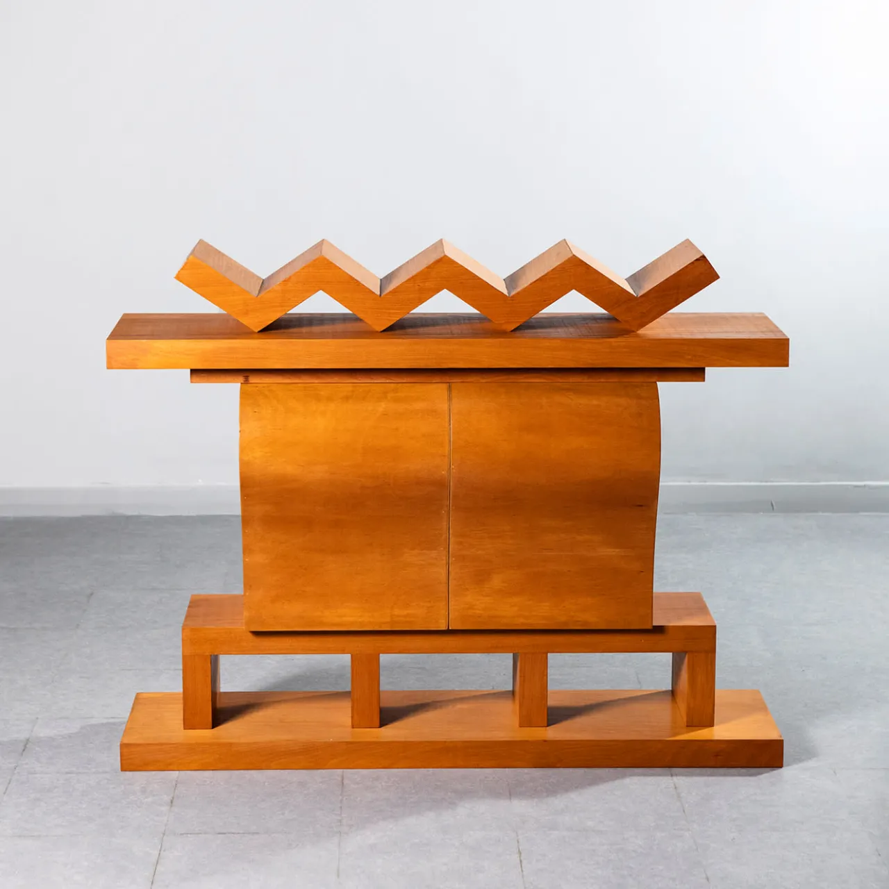 Paolo Pallucco Cabinets<Annalou E La Fata Verde Orange Oak Cabinet