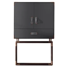 Meroni & Colzani Cabinets<Anzio Dark Grey Cabinet
