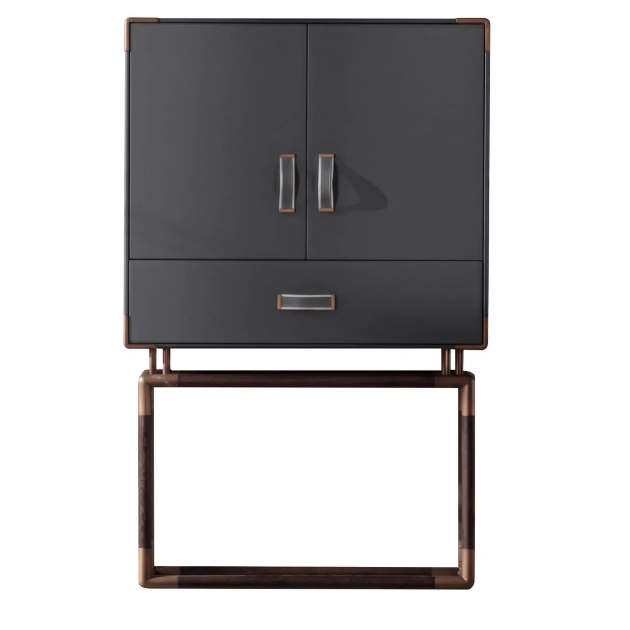 Meroni & Colzani Cabinets<Anzio Dark Grey Cabinet