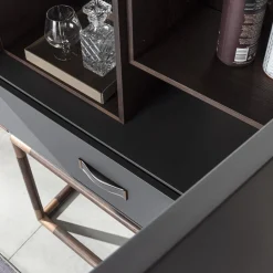 Meroni & Colzani Cabinets<Anzio Dark Grey Cabinet