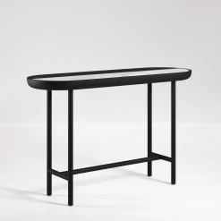 Secolo Consoles<Apollo Black Walnut Wood And Calacatta Marble Console