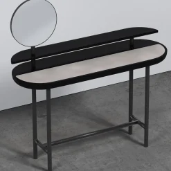 Secolo Vanities<Apollo Black Walnut Wood And Calacatta Marble Vanity With Mirror