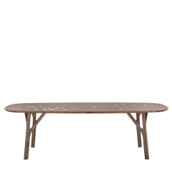 Durame Dining Tables<Arbor Walnut Wood Dining Table with Inlaid Leafs