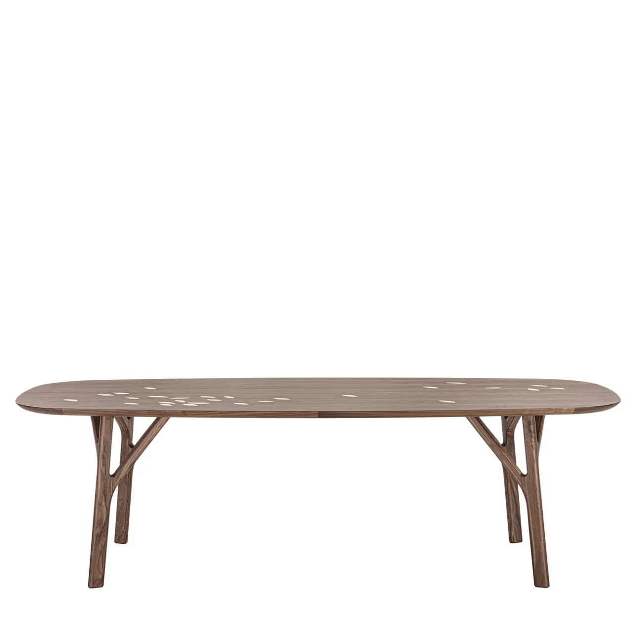 Durame Dining Tables<Arbor Walnut Wood Dining Table with Inlaid Leafs