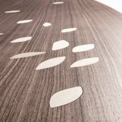 Durame Dining Tables<Arbor Walnut Wood Dining Table with Inlaid Leafs