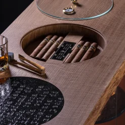 Davide Palardi Bar Cabinets<Arca Vinaria Bar Cabinet with Lava Stone
