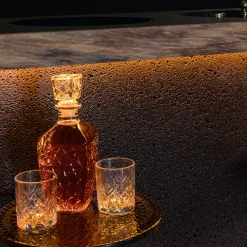 Davide Palardi Bar Cabinets<Arca Vinaria Bar Cabinet with Lava Stone