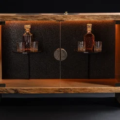 Davide Palardi Bar Cabinets<Arca Vinaria Bar Cabinet with Lava Stone