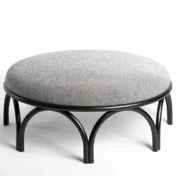 Gebrüder Thonet Vienna GmbH (GTV) – Wiener GTV Design Ottomans & Poufs<Arcadia Black Pouf