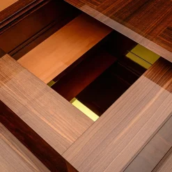 Fratelli Boffi Coffee Tables<Arcano Cube Brown Wood Coffee Table by Storagemilano
