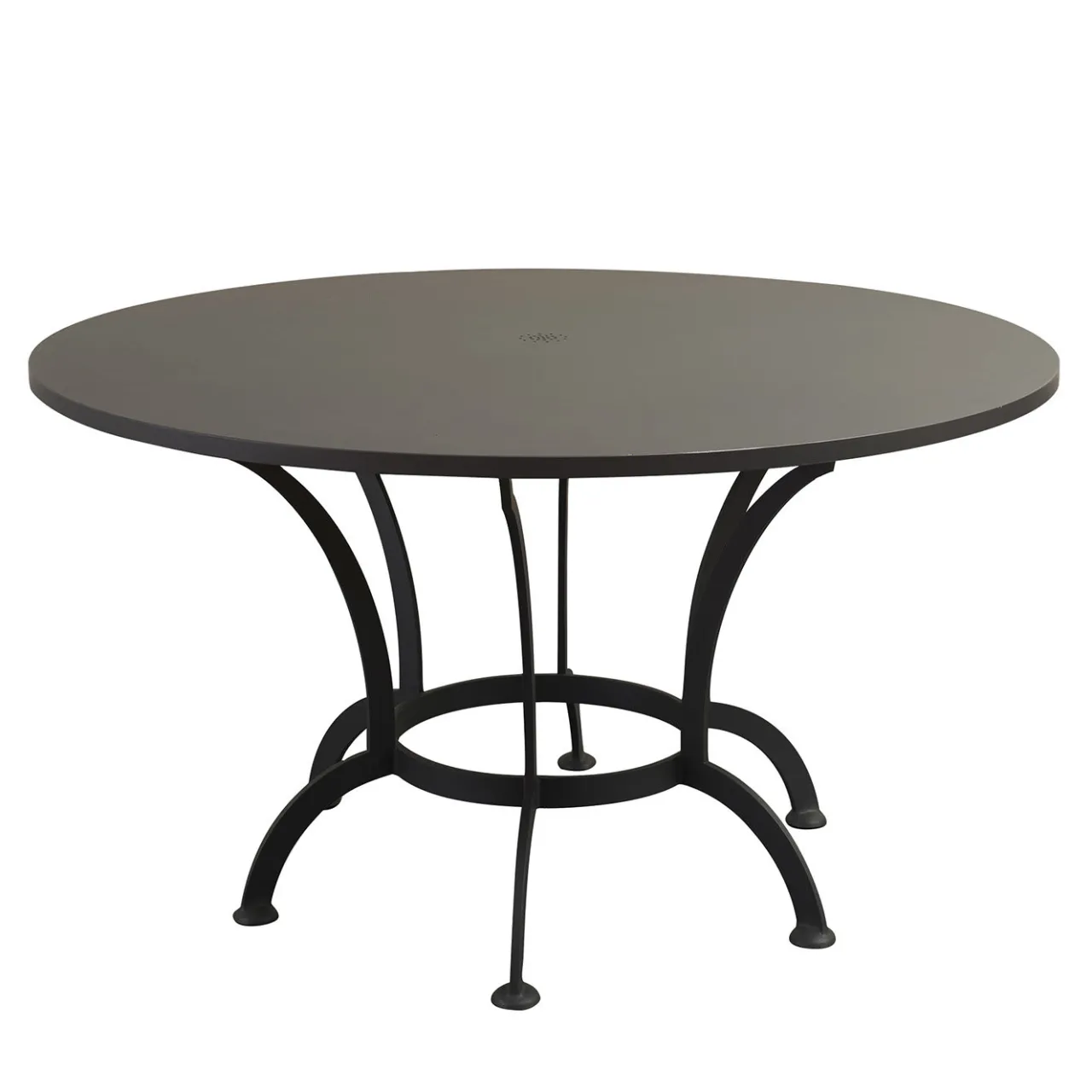 Officina Ciani Outdoor Dining Tables<Archi Black Round Dining Table in Stainless Steel