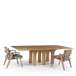 Fratelli Boffi Dining Tables<ARCHI Dining Table in burl by StorageMilano