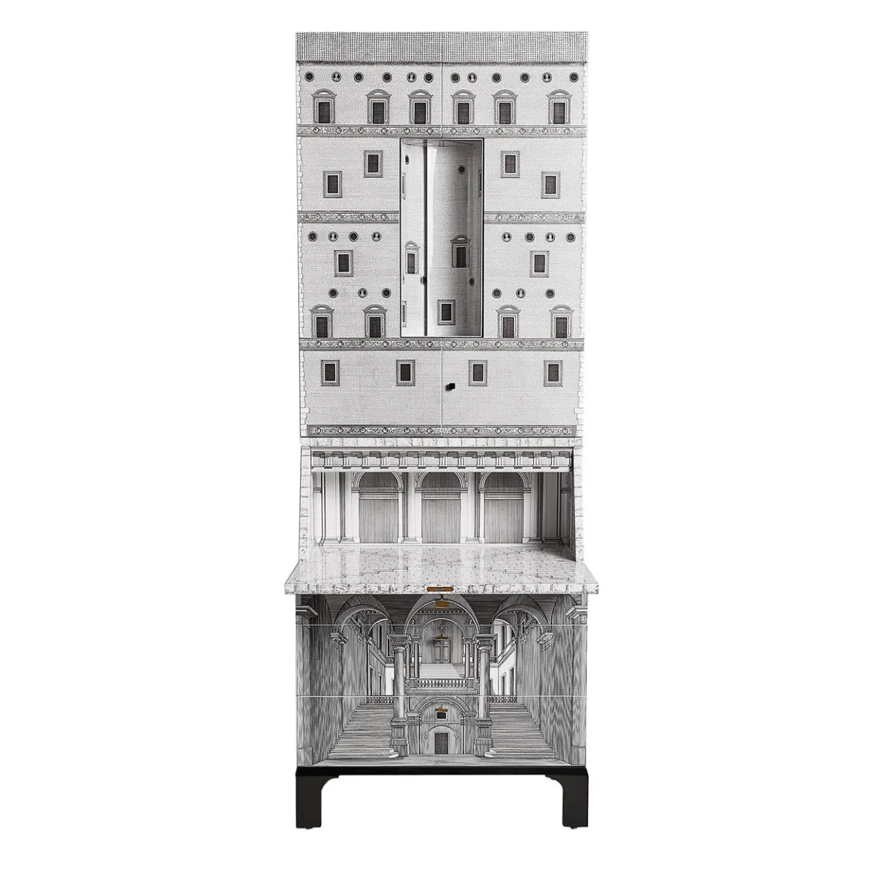 Fornasetti Cabinets<Architettura Black And White Trumeau