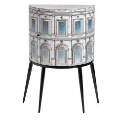 Fornasetti Cabinets<Architettura Celeste Curved Small Cabinet