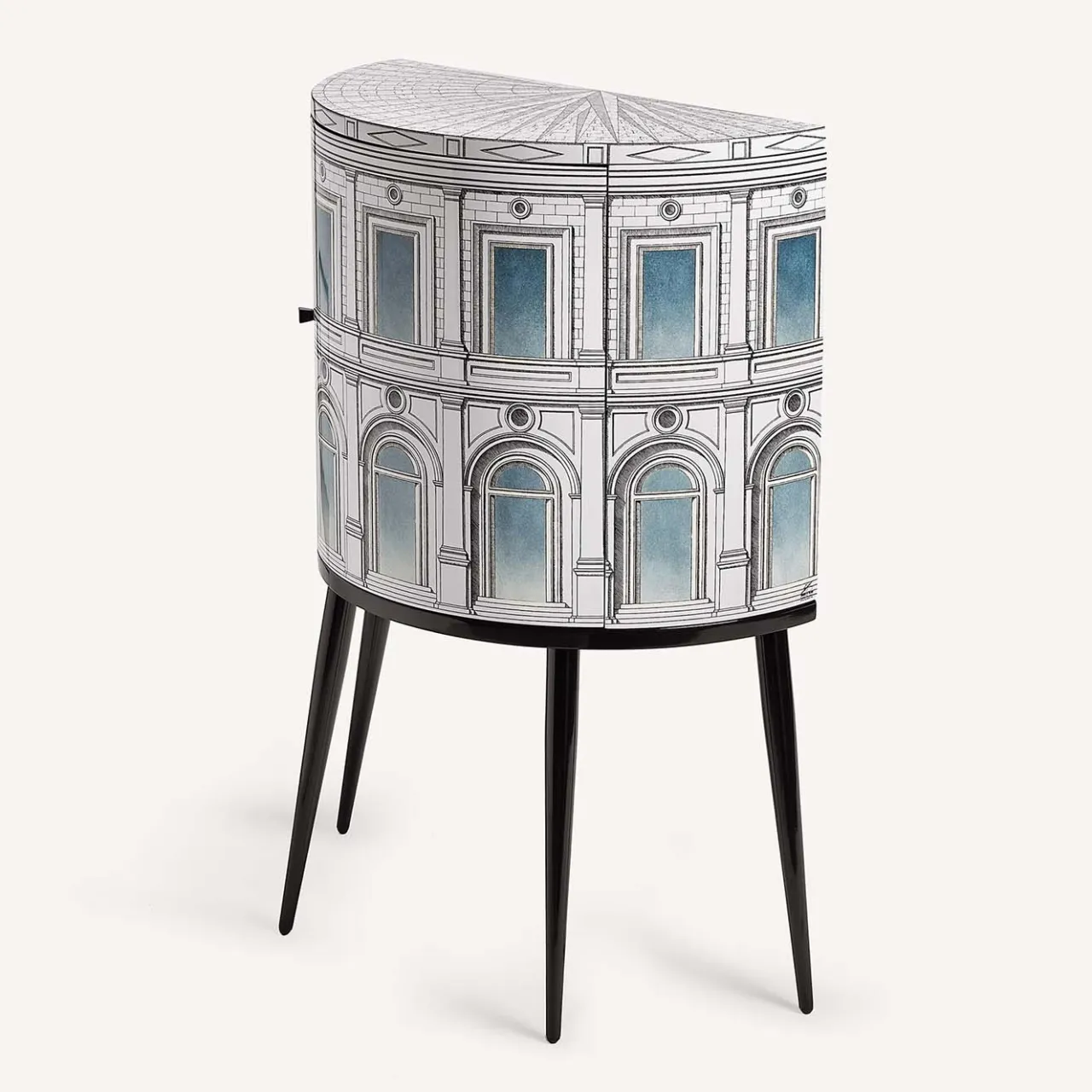 Fornasetti Cabinets<Architettura Celeste Curved Small Cabinet