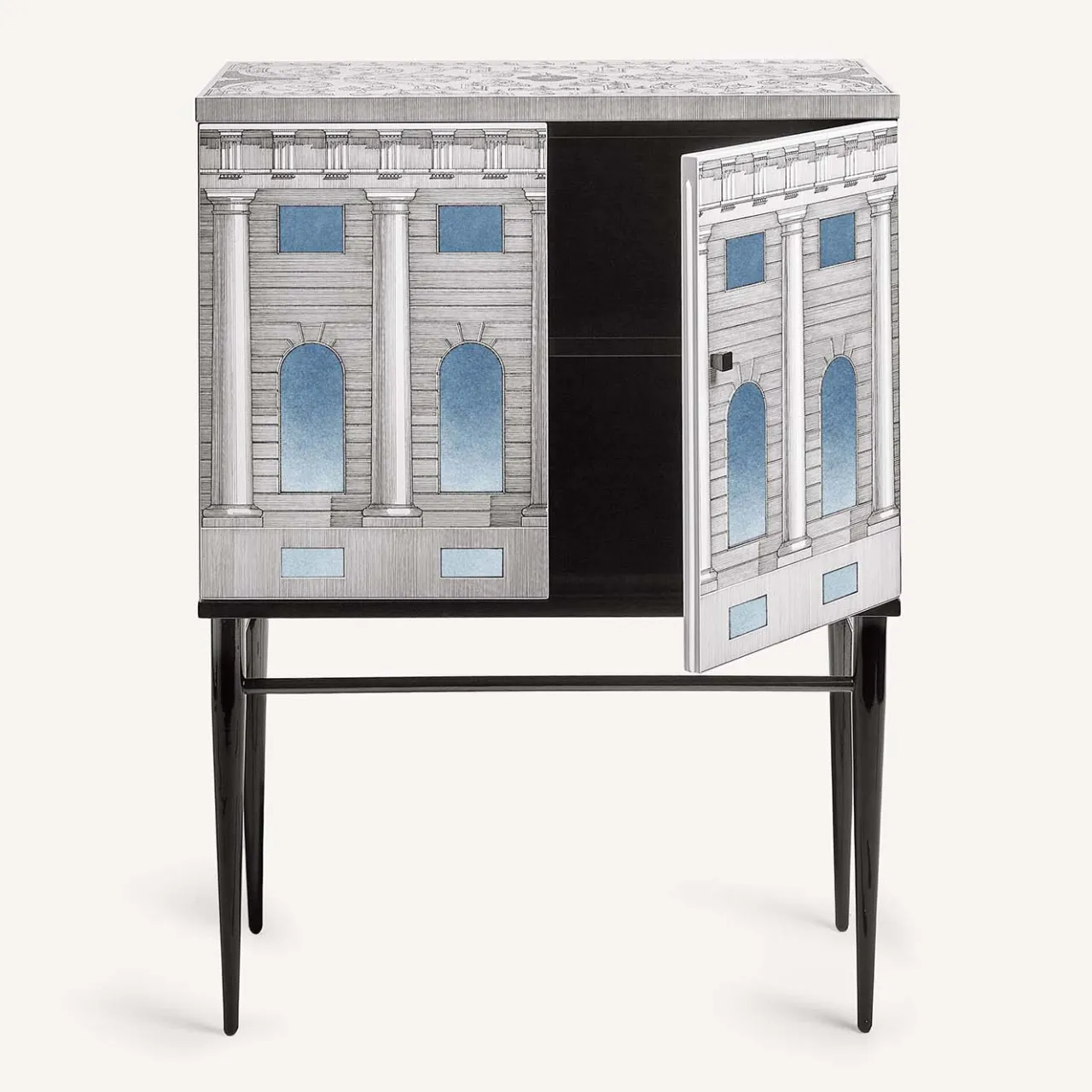 Fornasetti Cabinets<Architettura Celeste Raised Small Cabinet