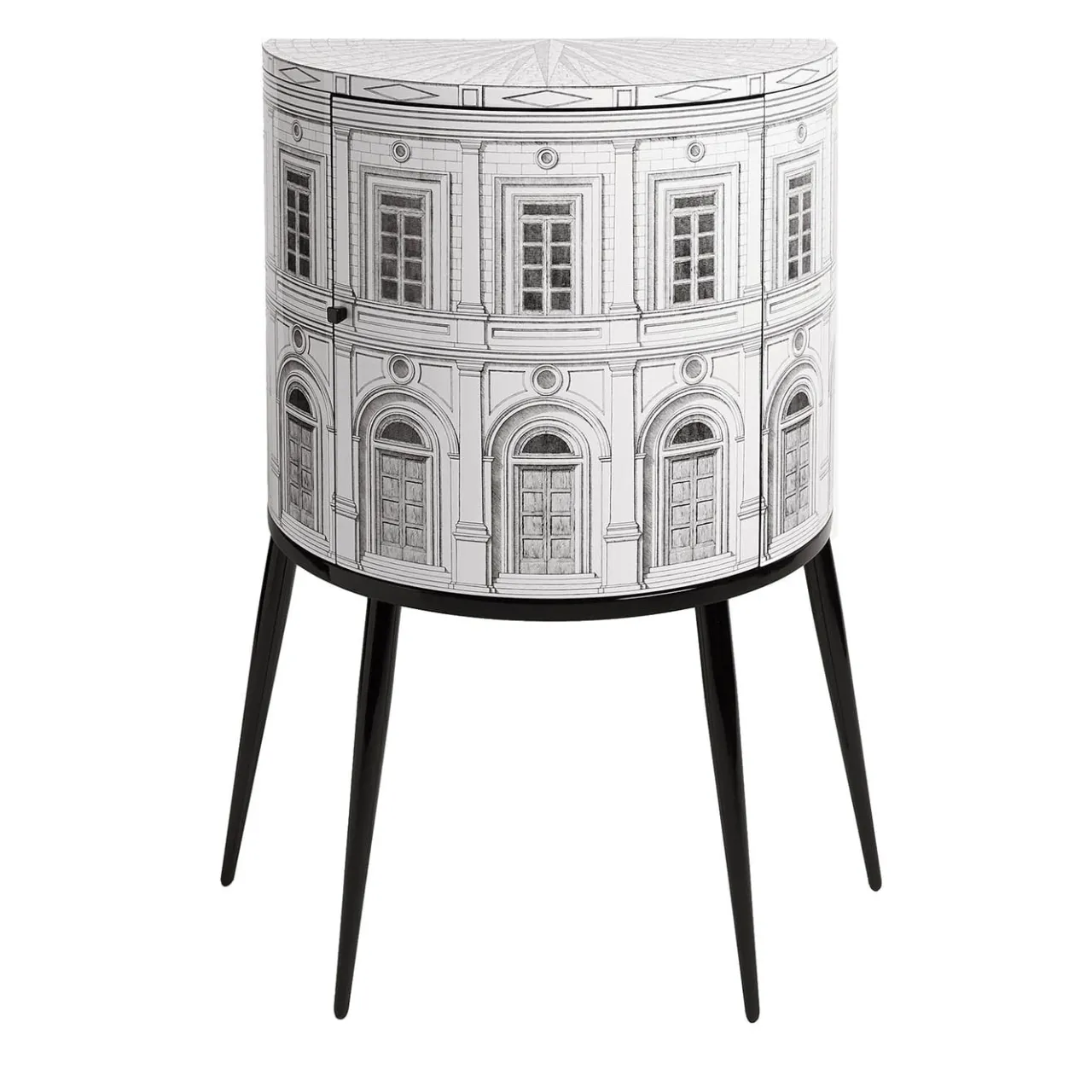 Fornasetti Cabinets<Architettura Curved Small Cabinet