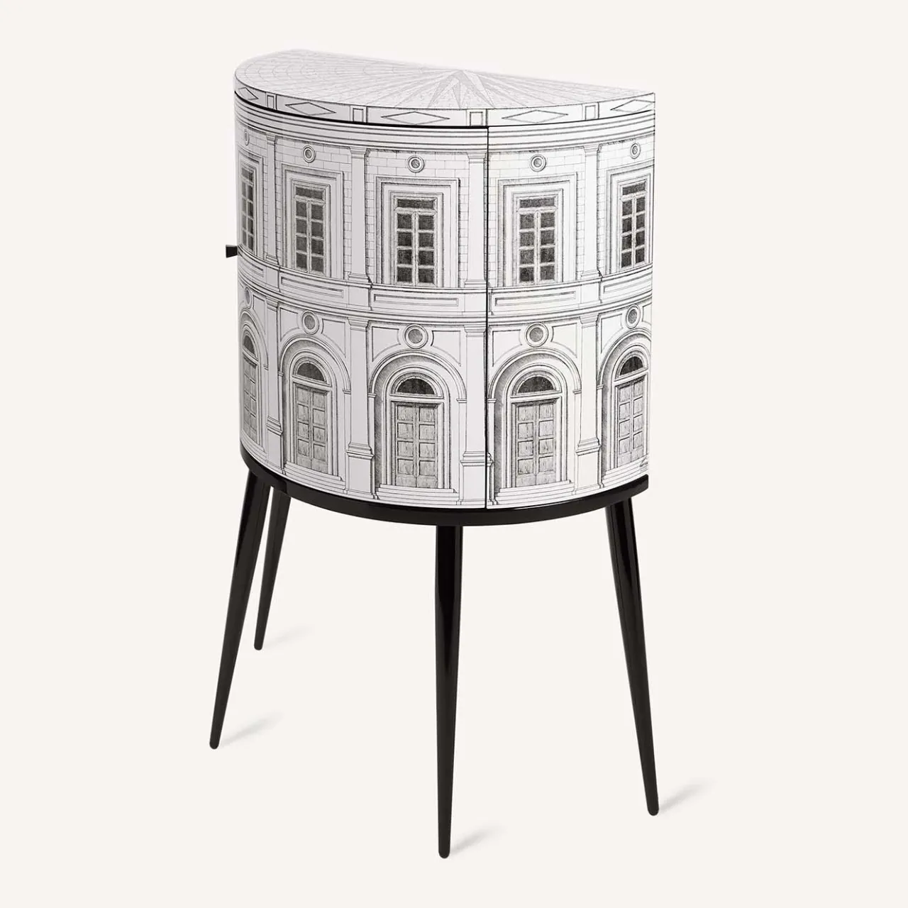Fornasetti Cabinets<Architettura Curved Small Cabinet