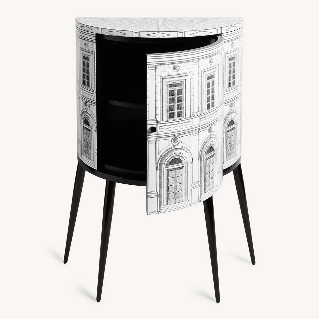 Fornasetti Cabinets<Architettura Curved Small Cabinet