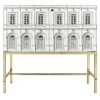 Fornasetti Cabinets<Architettura Gold Raised Cabinet