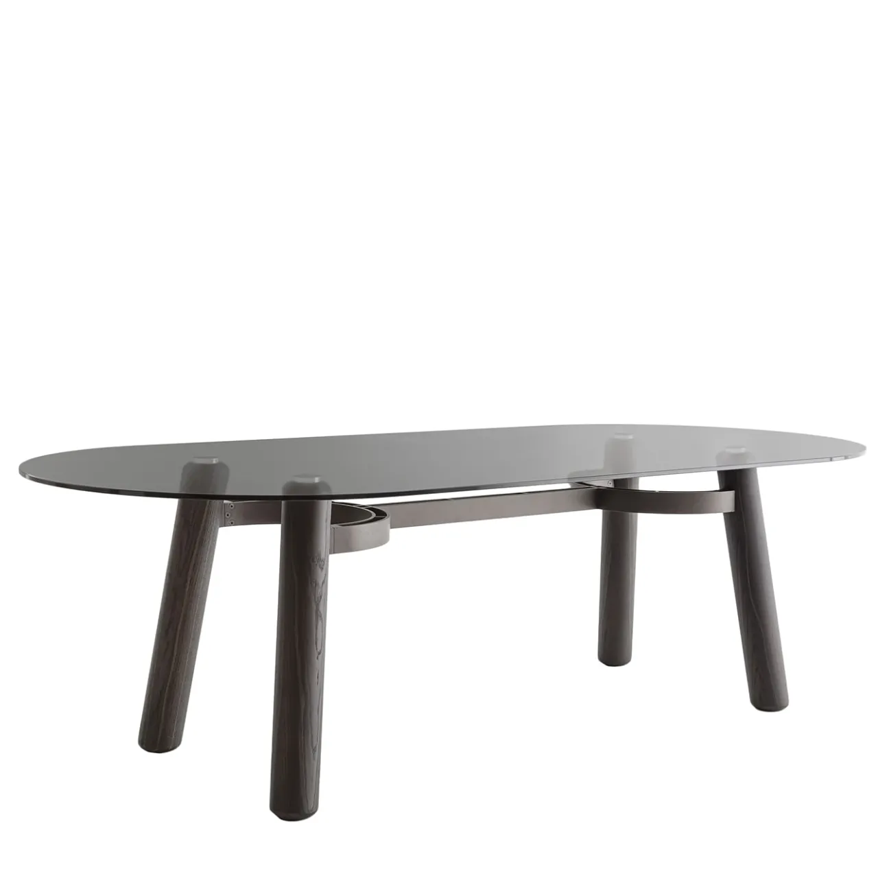 Morica Design Dining Tables<Arco Smoky Glass & Laguna Oak Table