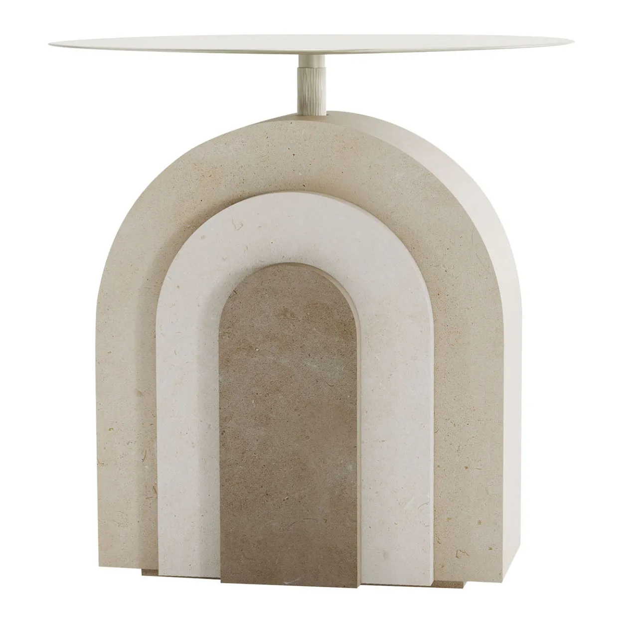 Pimar Limestone Side Tables<Arco Stone Side Table by Apospersano