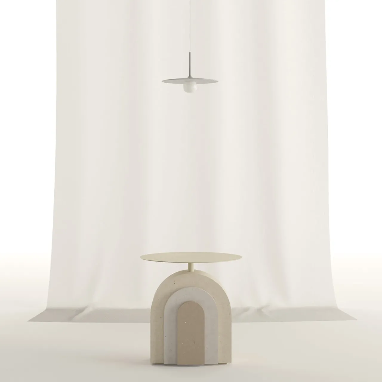 Pimar Limestone Side Tables<Arco Stone Side Table by Apospersano