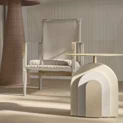 Pimar Limestone Side Tables<Arco Stone Side Table by Apospersano