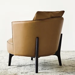 Ferri 1956 Armchairs<Ares 104 Brown & Black Armchair by Ludovica + Roberto Palomba