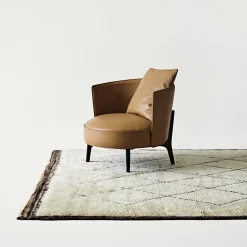 Ferri 1956 Armchairs<Ares 104 Brown & Black Armchair by Ludovica + Roberto Palomba