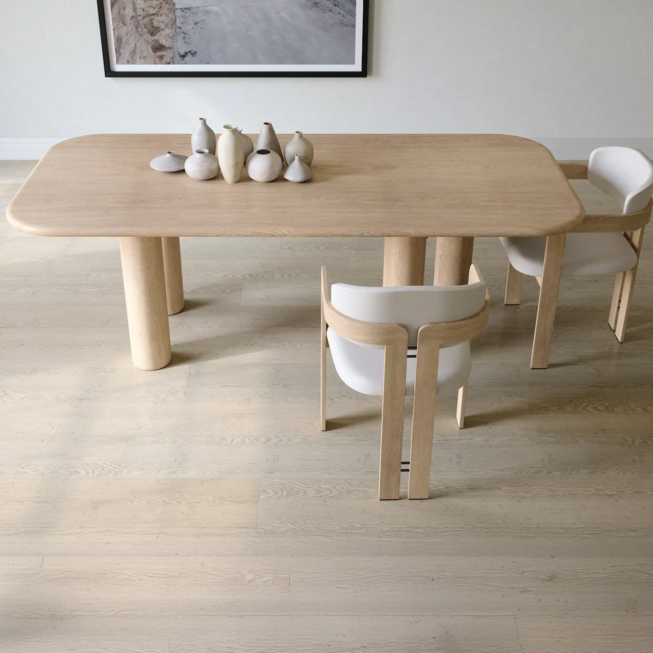 Ultramobili Dining Tables<Ares RN Natural Oak Wood Dining Table