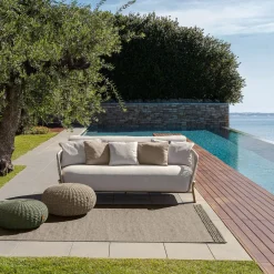 Talenti Outdoor Sofas & Benches<Argo Wood Beige Loveseat by Ludovica & Roberto Palomba